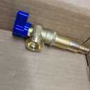 Oatey 38880 Washing Machine Outlet Box Valves, 1/4 Turn F1960 3/4 In. Nh Blue