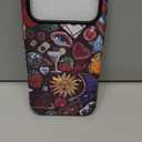 Generic Case for iPhone 17 Pro Case, Dual-Layer Hard Shell+Silicone Cover-Shockproof Protective Phone Case with Stylish Designs for Women- Moon and Stars Vintage