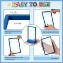 AmazingSpark 6 Set Bumper Guards Compatible with PSA Graded Cards with Wooden Display Stand, Slab Protector, Shield Your Slabs! Applicable to 35pt Graded Card Sleeves (Colorful)