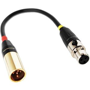 TA4F 4 pin to 3 pin Mini XLR Cable for Shure akg Pocket Transmitter Instrument Cord convertor Adapter (059874520)