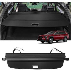Cargo Cover for Outback 2020-2023 2024 2025 Accessories No Gap Retractable Trunk Cover Security Shielding Shade Cargo Luggage Cover Trunk Privacy Protection (Carbon Fiber Texture)