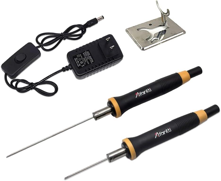 Foam Cutter Hot Wire Electric Styrofoam Cutting Pen Tool | Higher Temperature | 2 Needle | Heat-Insulated Handle | for Eva Foam Board