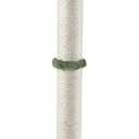Dimaka Tall Cat Scratching Post, Claw Scratcher with Sisal Rope and Covered with Soft Smooth Plush, Vertical Scratch [Full Strectch] for Standard Size Cats (Green, 29 inches for All Cats)