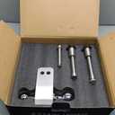 METOWARE Adjustable Trailer Hitch - Aluminum Tow Hitch Fits 2-Inch Receiver - Heavy Duty Drop Hitch with 4-Inch Drop/Rise for Truck (14,000 LBS GTW), Double Stainless Steel Locks & Hitch Pin
