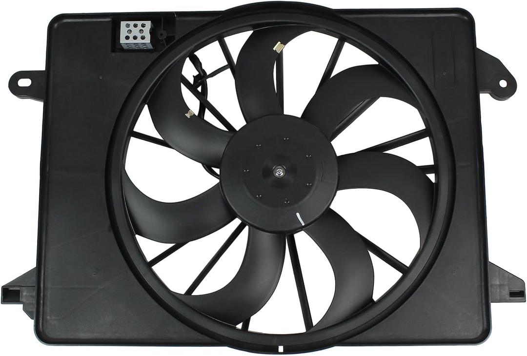 MOTOKU Radiator Cooling Fan for Chrysler 300 Dodge Charger Challenger 2009-2023