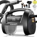 2026 Upgraded Handheld Steam Cleaner, 230°F/3.5 Bar High-Pressure Portable Hand Held Steamer for Home & Car, 30s Heat-Up, Chemical-Free Deep Cleaning for Kitchen, Bathroom, Grout (Black)
