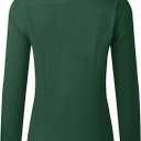 Button Down Shirts for Women Stain Shield Dress Shirt Wrinkle Free Classic Fit Long Sleeve Casual Business Work Blouse (Green, S)