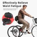 Oversized Bike Seat for Peloton Bike & Bike+, Comfort Seat Cushion Compatible with Peloton, Road or Exercise Bikes, Bicycle Wide Saddle Replacement for Men & Women, Accessories for Peloton