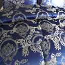 Royal Blue Twin Comforter Set All Season Silk Jacquard Bed Set, Lightweight Quilt, Ultra Soft Microfiber Bedding Comforter Sets with 2 Pillow Shams(Twin/Twin XL, 3 Pieces)