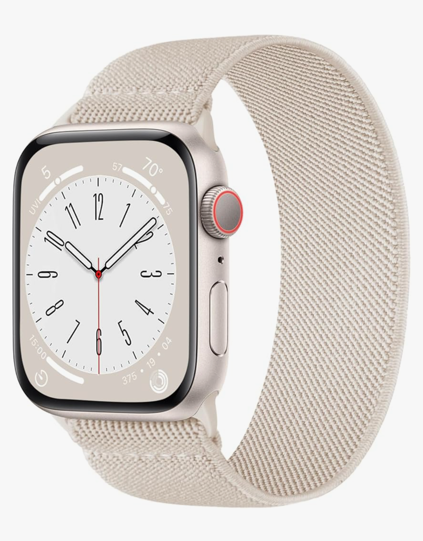 Stretchy Solo Loop Bands Compatible with Apple Watch Band 38mm 40mm 41mm 42mm 44mm 45mm 46mm 49mm Women Men, Soft Nylon Elastic Sport iWatch Bands Strap for iWatch Ultra 2 SE Series 10 9 8 7 6 5 4 3