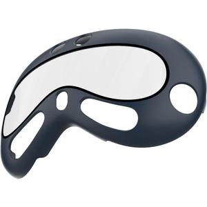 Rc-Z Screen Protector Case for Apple Vision Pro, Hard PC Bumper & Tempered Glass Protective Cover Full Face Cover for Vision Pro VR Headset 2024 Accessories, Navy Blue