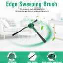 Replacement Part Accessories Compatible with iRobot Roomba Combo Essential Robot Vacuums and mops Q0120, Y0140, Y0110, Q011, 1 Roller Brush, 4 Hepa Filters, 6 Side Brushes, 2 Mop Pads, 13PCS