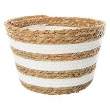 S/3 Polyester Rope Basket 10, 10, 8in Woven Baskets 3 Set