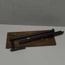 Paper Towel Holder Wall Mount with Shelf - Wooden Hanging Paper Towel Holder for Bathroom, Wall Mounted Hand Towel Holder, Paper Towel Rack for Bathroom, Kitchen, Laundry Room, Rustic Brown