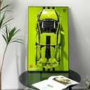 Display Wallboard for Lego Technic Lamborghini Sián FKP 37 42115, Adult Collectibles Car Lego Wall Mount for Building Blocks, Home Decor Wall Frame Display, Gifts for Lego Lovers(No Car Included)