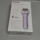 Panasonic Electric Shaver for Women, Cordless 4-Blade Shaver, Bikini Attachment, Pop-Up Trimmer, Wet Dry Operation, Electric Razors for Women - ES-AWL8AV (Purple)
