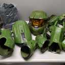 Disguise Boys Halo Master Chief Costume for Kids, Official Halo Infinite Ultra Prestige Costume With Full Armor and Helmet (Large (10-12)
