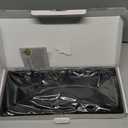 BBK Bathroom Vanity Tray- 2 Pack (7.8" and 11.8") Silicone Bathroom Tray for Counter, for Perfume Key Trinket Ring Soap Organization - Black (Black (Small & Large))