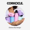 Corkcicle Cold Cup Insulated Tumbler with Straw - Keeps Drinks Cold for 12 Hours - Triple-Insulated Stainless Steel - Leak-Resistant Lid - Summer Drinkware Gift - 24 oz - Ceramic Slate
