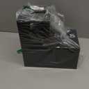 Suli Extra Large Kitchen Utensils Holder with 3 Compartments,Corner Utensil Caddy for Countertop,Wooden Utensil Organizer for Kitchen Countertop, Farmhouse Decor- Black