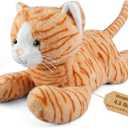 25" & 4.5 lbs Cat Weighted Stuffed Animals for Comfort, Cuddly & Soft Kids' Plush Toy Pillows for Companion, Large Plushies with Removable Ceramsite Bag, Gifts for Adults, Kids, Boys and Girls