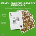 Persian Lingo Playing Cards | Travel Flashcards | Learn Persian Vocabulary in A Fun & Easy Way | 52 Essential Translations (Medium)