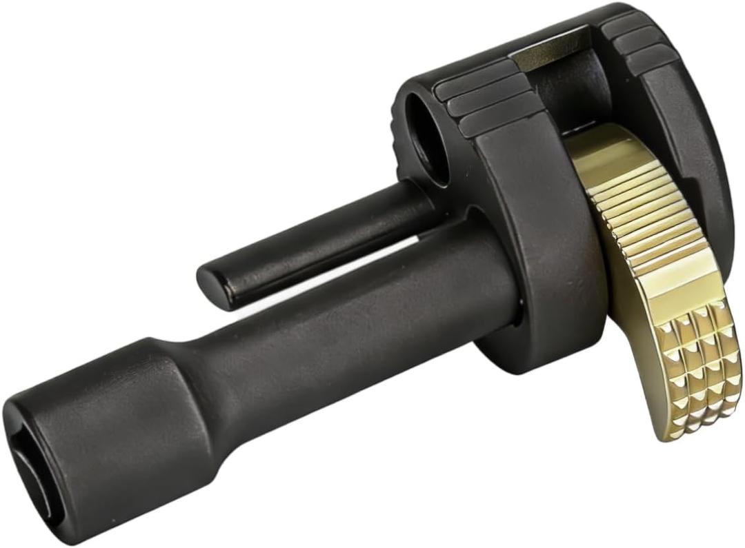 Tub drain removal tool, Remove the Damaged, Corroded Or Rusted Drainage Extractor, Applicable to 3/8-inch Ratchet Wrench (Gold)