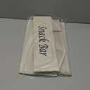 Snack Organizer for Countertop, Fabric Snack Organizer with Handles, 6 Compartment Snack Box Container Snack Basket, Snack Bar Station Organizer, Kitchen Pantry Organizer and Storage - Beige (Beige-1 Pack)