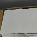 bagmad 100 Pack 16x6x12 Inches Large White Kraft Paper Bags with Handles Bulk for Shopping Wedding Grocery Retail Merchandise Business Craft Gift Bags(100 Count)