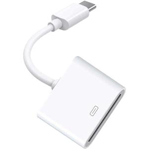 30-Pin Female to USB-C 3.1 Male Type-C Adapter Cable Computers Components Accessories (White)