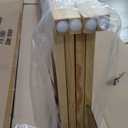 FDW Bamboo Room Divider Folding Privacy Wooden Screen 4 Panel 72 Inches High 17.7 Inches Wide Room Divider for Bedroom Office Study,Natural