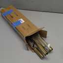 Room Darkening Curtain Rods for Windows, 28 to 84 Inches Splicing Construction Drapery Rod, 1" Adjustable Blackout Wrap Around Curved Curtains Rod, Wall Mounted Ceiling Mounted, Brushed Gold