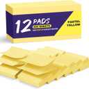3 x Pop Up Sticky Notes, 12 Pads, 3x3 inches, Yellow Self-Stick Note Pads, Perfect for Office, Study, and Daily Life Organization - Yellow