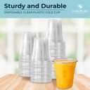 [200 COUNT]HAKOWARE 8 oz Clear Disposable Plastic Cups, Disposable Cold Cup 8 oz for Wedding & Party, Plastic Soda Cups, Disposable Clear Drinking Cup for Iced Coffee & Cold Beverage