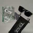 TOROE Classic RANGE TR90 Frame Polarized Unbreakable Sunglasses with Hydrophobic Coated Polycarbonate AR Lenses
