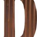 COLLECTIVE HOME - 12" Metal Letters for Wall Decor, Corrugated Rusty Letters, Rustic Hanging Wall Decor, Monogram Hanging Farmhouse Decor, Alphabet Signs for Office Bedroom Living Room Kitchen (D)