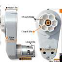 JRRXM 24 Volt RS775 High-Speed Motor Gearbox for Power Wheels Motor Upgrade,18V-24V High Torque Fast 775 DC Motors for Kids Ride on Car Electric Vehicles Replacement Parts