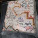 Homcomoda Vintage Area Rug 5x8 Washable Living Room Rug Indoor Non-Slip Print Accent Rugs for Bedroom Distressed Thin Throw Rugs Carpet for Living Room Dining Room Kitchen (Ocean Blue)