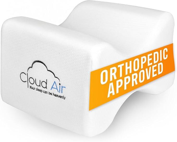 Vaunn Medical Contour Leg & Knee Foam Support Pillow for Side Sleepers Memory Foam Cushion to Soothe Back, Leg and Hip Discomfort