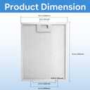 3PCS 12.6"x10.2" (320x260x9mm) Universal Range Hood Filter 5-Layer Grease Filter Aluminum Mesh