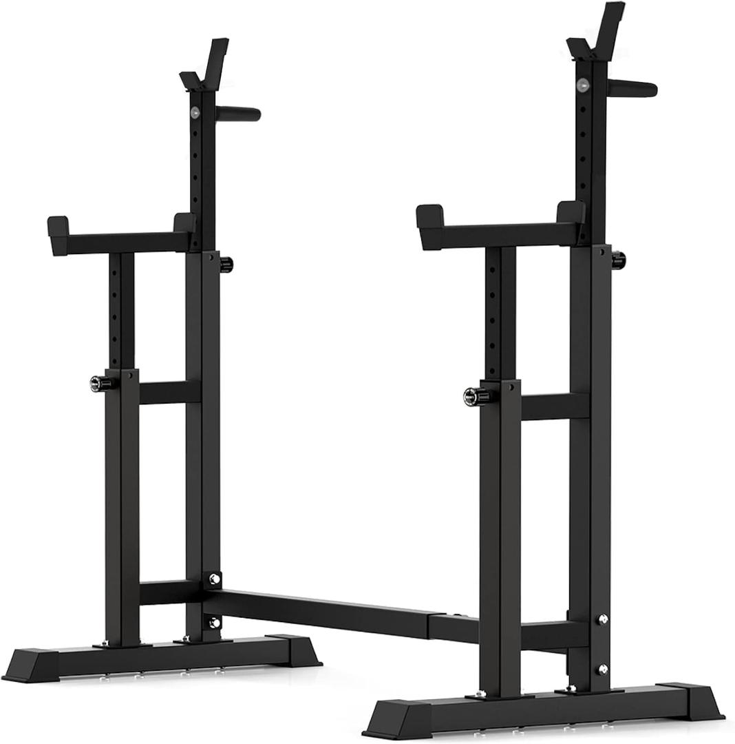 BARWING Adjustable Squat Rack, 1250 LB Barbell Stand for Home Gym