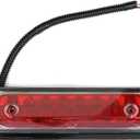 YHB Center High Mount Stop Light & 3rd Brake Light Compatible with Ford 2021 2022 2023 2024 2025 F-150 LED w/o Camera Hole (2021-2025 F-150 Clear)