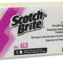 Scotch-Brite, MMM08251, Light-Duty Scrub Sponge, 20 / Carton, Yellow,White (0.7" x 6.1" x 3.6")