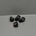 Swivel Caster Wheels Rubber Base with Top Plate & Bearing Heavy Duty with Pack of 4 Black by Online Best Service (1.5" NO Brake)
