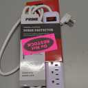 Prime Wire and Cable PB802126 6-Outlet Household Electronics Surge Protector with 14/3 SJT 8-Feet Cord