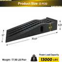 HOXWELL Portable Car Ramps for Oil Changes High Lift, Heavy Duty Plastic Low Profile Car Ramps for Jack Support, Vehicle Ramps for Garage, 35.63''x12''x8.07'', GVW 13000 LBS, 2 Packs