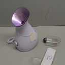 NanoSteamer Large 3-in-1 Nano Ionic Facial Steamer with Precise Temp Control - Humidifier - Unclogs Pores - Blackheads - Spa Quality - Bonus 5 Piece Stainless Steel Skin Kit (Lilac)
