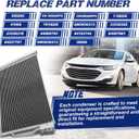 Air Conditioning A/C Condenser Compatible with Buick LaCrosse/Chevy Malibu