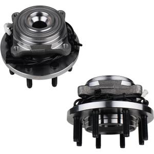KUSATEC 515162 Front 2PCS Wheel Hub and Bearing Assembly Compatible with Ram 2500 3500 Pickup, 2013 2014 2015 2016 2017 2018, 8 Lug Bolts w/ABS