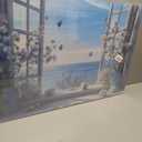 Birnsen Coastal Flower Bathroom Canvas Wall Art (Canvas, 36L x 24W)
